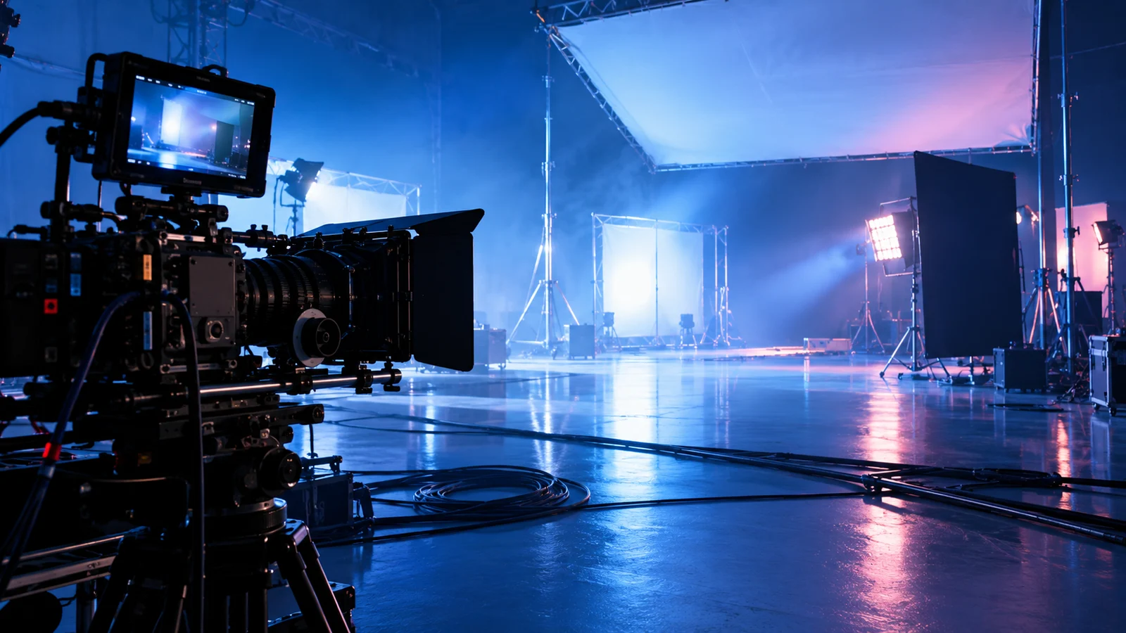 Évocation générée d’un plateau de cinéma anonyme, sans lien avec le film