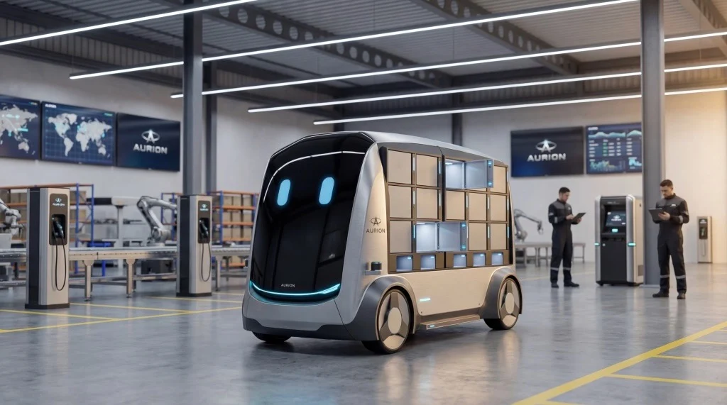 AURION, véhicule autonome dans un hub