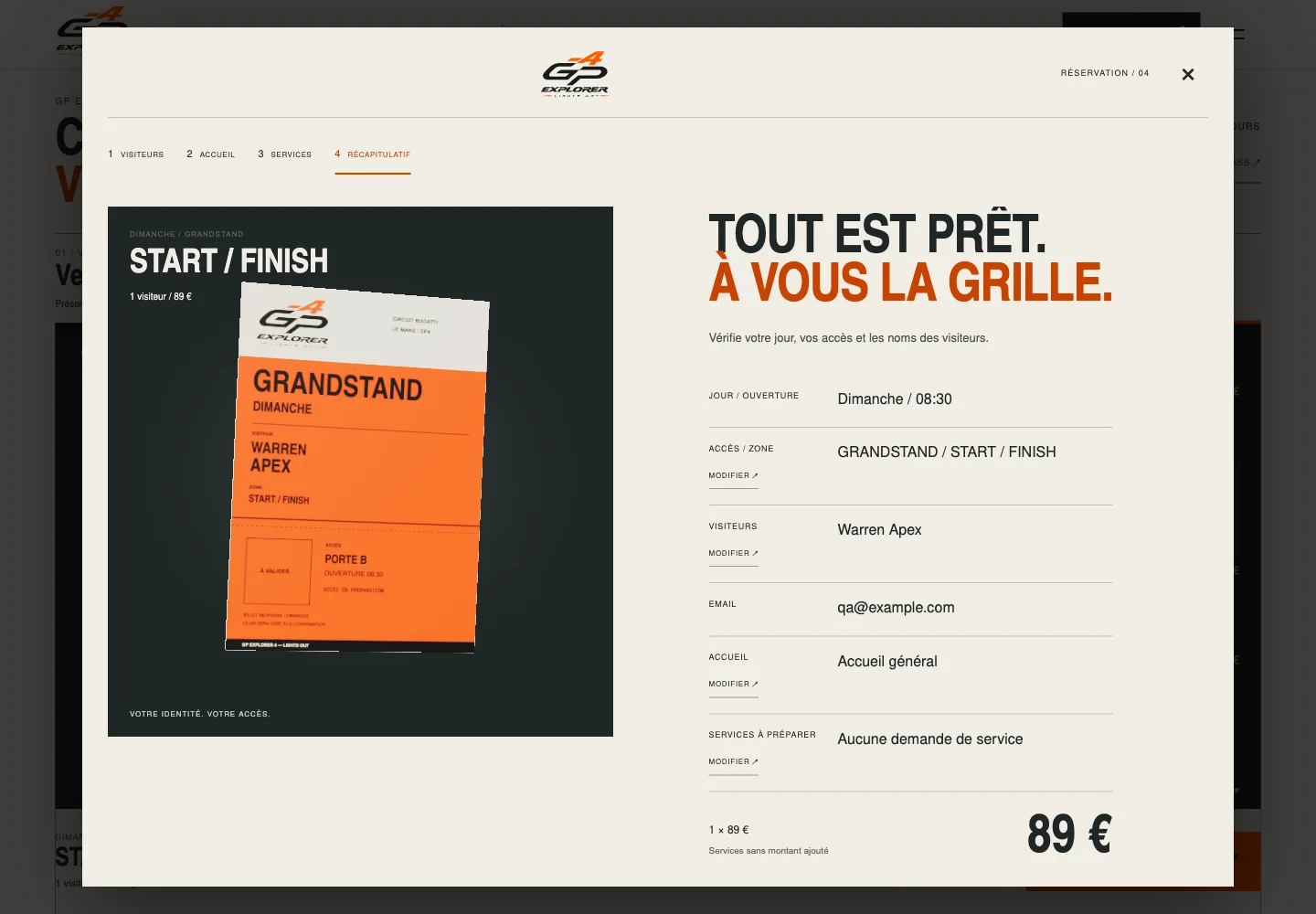 Tout vérifier.